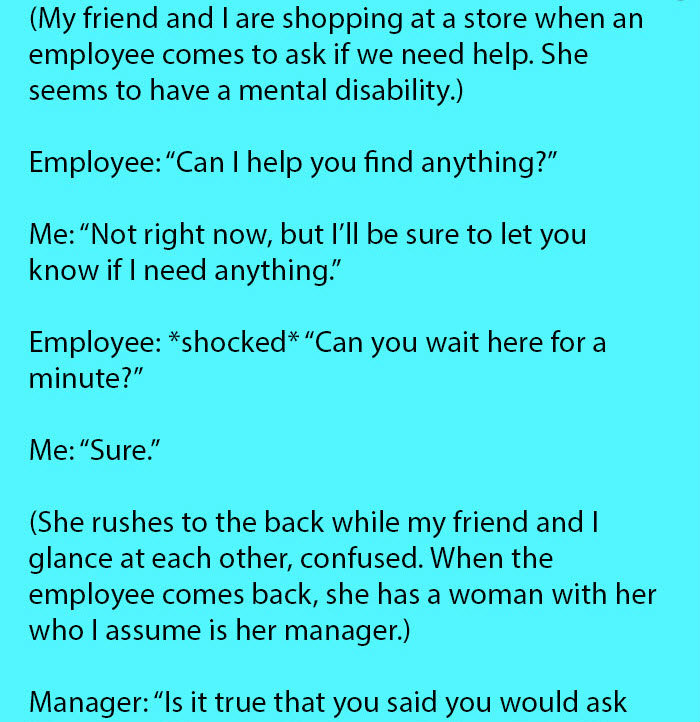SHE WAS SHOPPING WITH HER FRIEND WHEN AN EMPLOYEE CALLS THE STORE ...