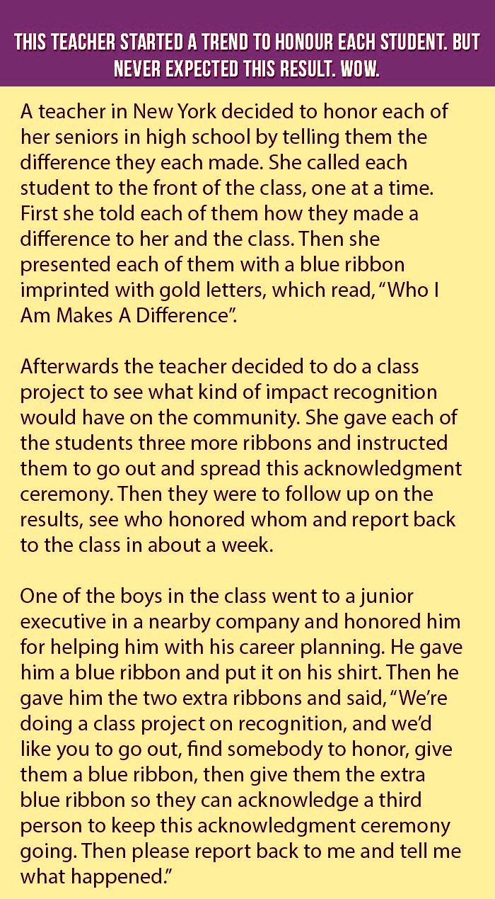 A Teacher Got A New Trend To Honor Every Class Of Student. What Happened Next Is Hilarious. 