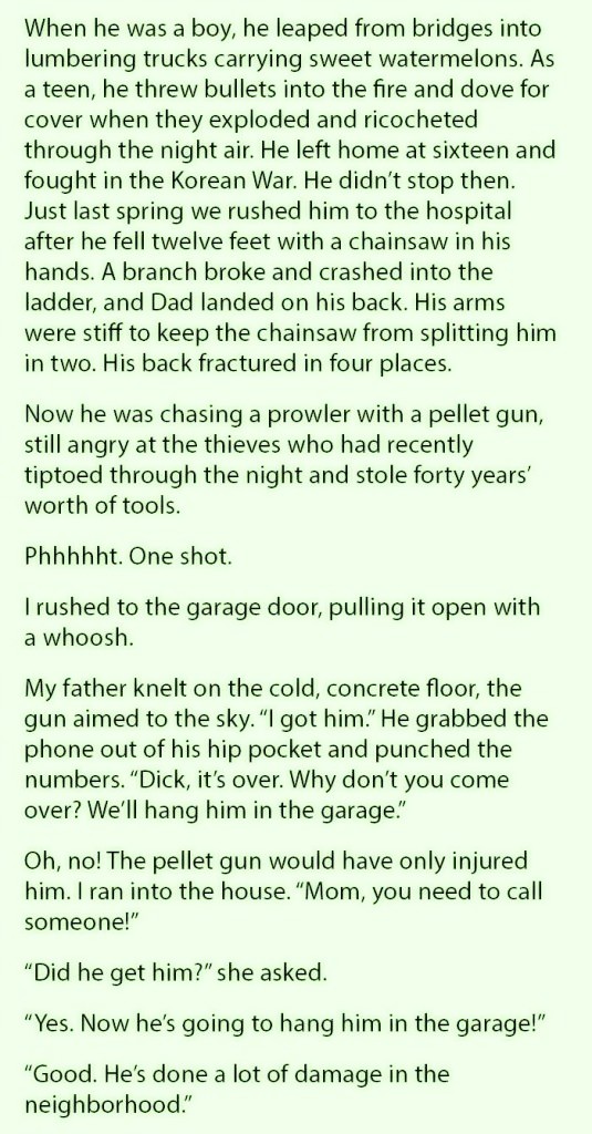 A Dad Had To Pull Out A Gun When An Intruder Broke In His House And Next What Happen Shocked His Daughter.