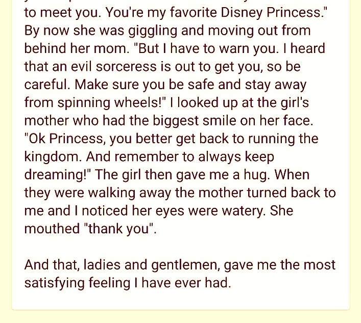 A Little In Disneyland Said Utter These Words In Front Of This Woman.