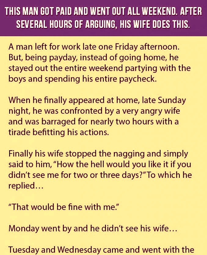 A Man Is On The Vacation After He Got His Salary But His Wife Knew This And This Happen.