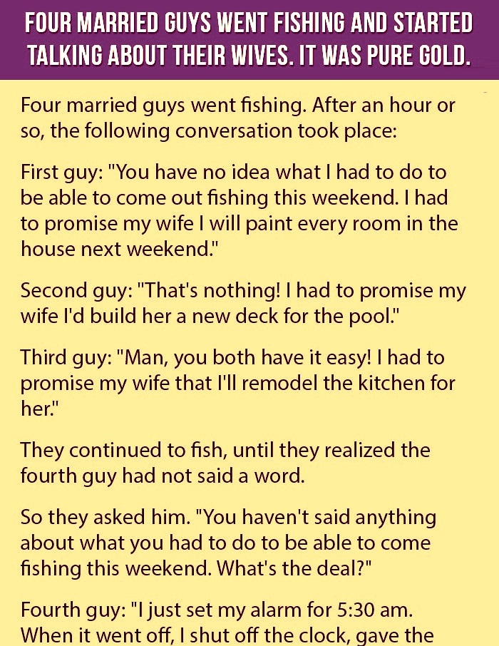 Four Married Men Are Having A Crazy Discussion About Their Wives