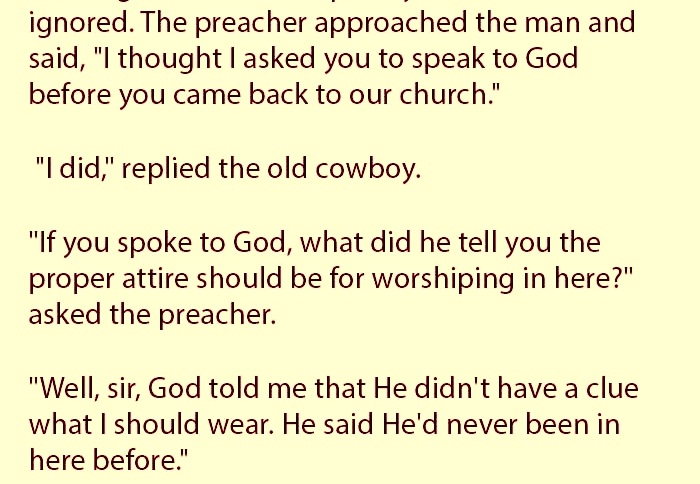 This Cowboy Has Serious Business In The Church Which Left Everyone In The Church Speechless