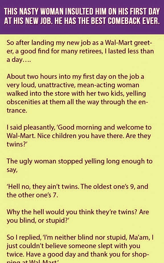 This Employee Had A Best Response For The Insult His New Boss Has Done.