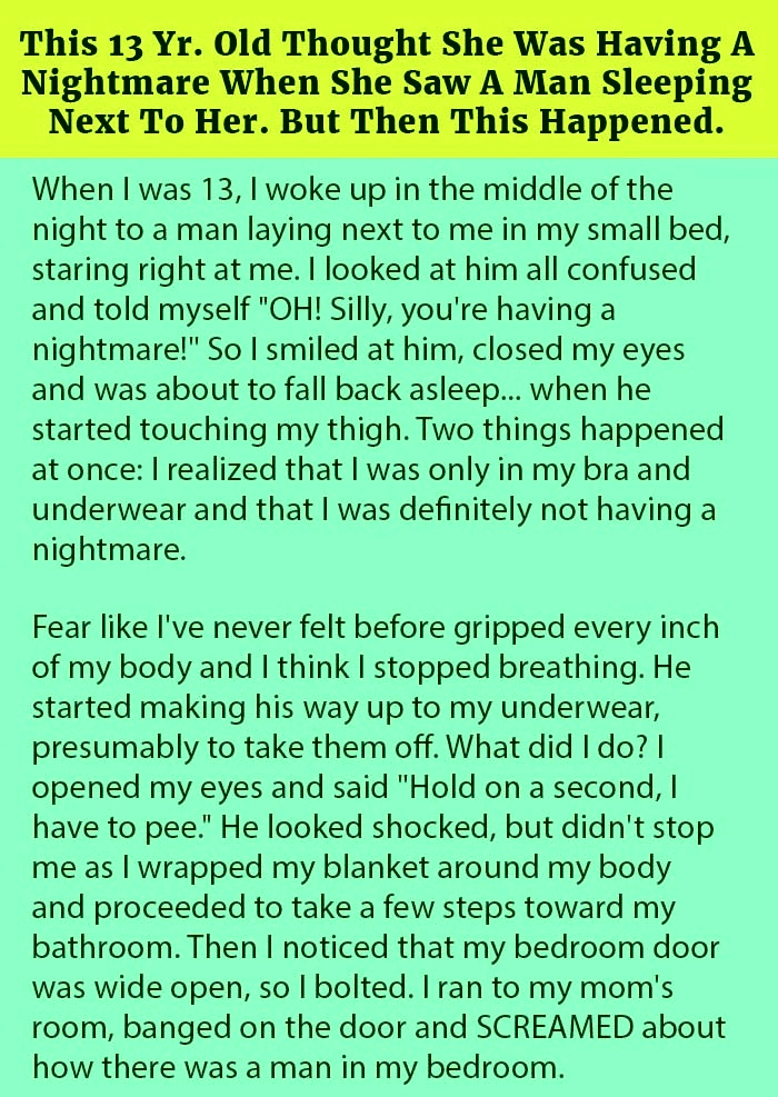 This Young Lady Had A Weird Nightmare In The Middle Of The Night