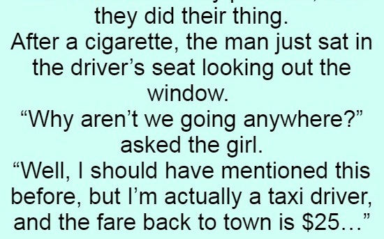 I'm Actually A Taxi Driver (Funny Story)