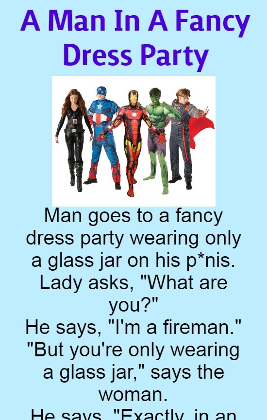 A Man In A Fancy Dress Party (Funny Story)