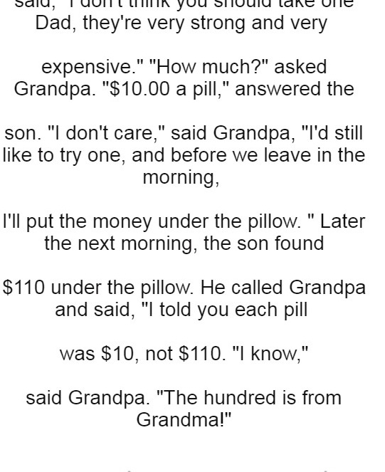 Grandma and Grandpa were visiting their kids overnight