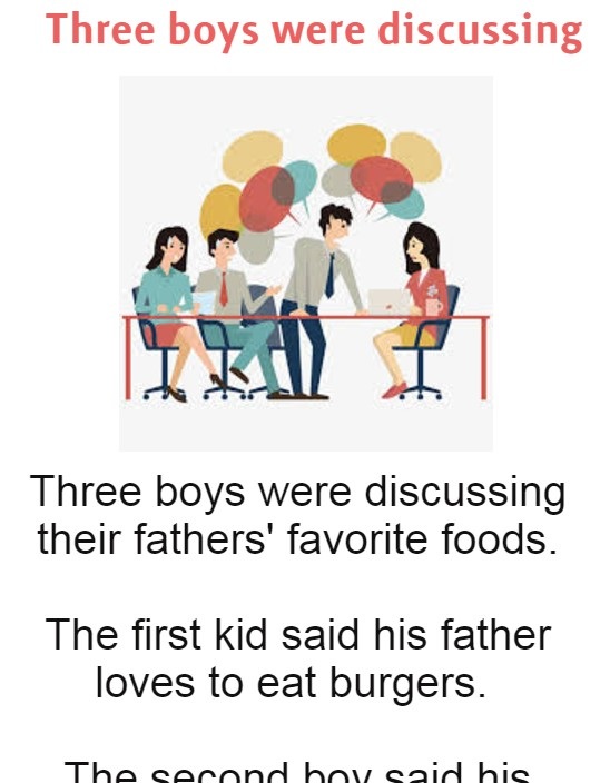 Three boys were discussing