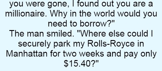 A Millionaire Before Going On A Business Trip Halt In A Bank (Funny Story)