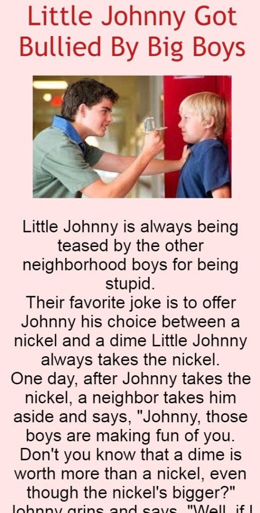 Little Johnny Got Bullied By Big Boys (Funny Story)