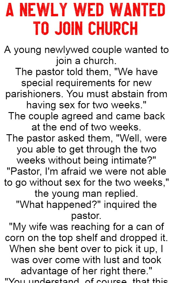 A Newly Wed Wanted To Join Church (Funny Story)