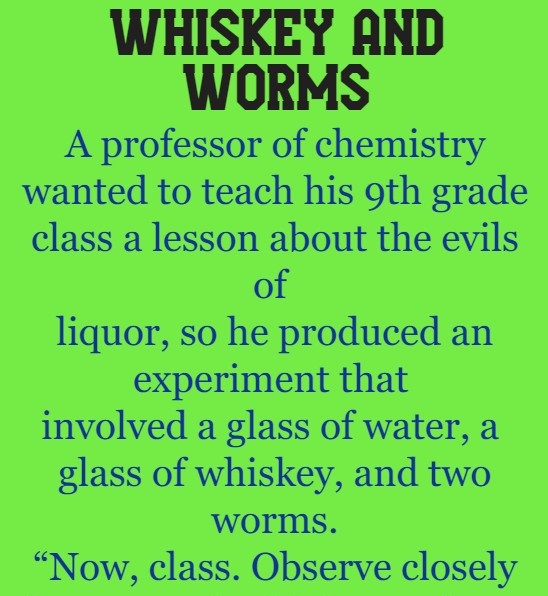 Whiskey And Worms