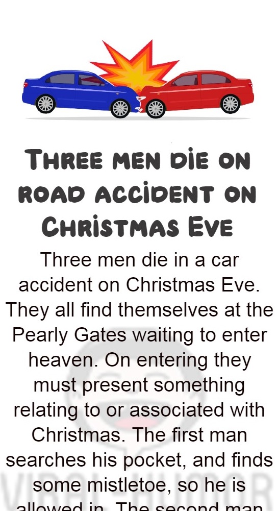Three men die on road accident on Christmas Eve
