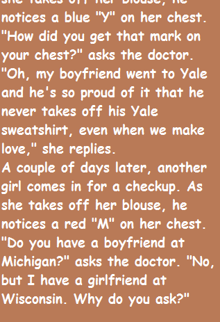 A girl goes into the doctor's office for a checkup