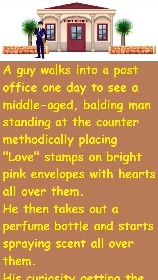 A guy walks into a post office 