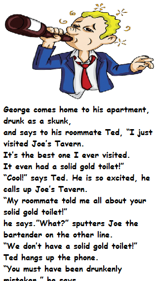 George comes home to his apartment