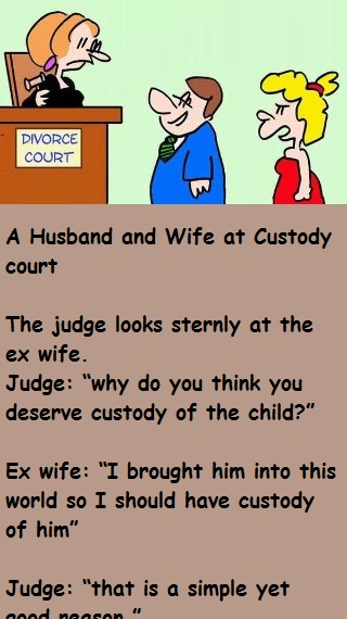 A Husband and Wife at Custody court