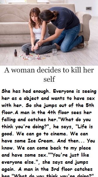 A woman decides to kill her self