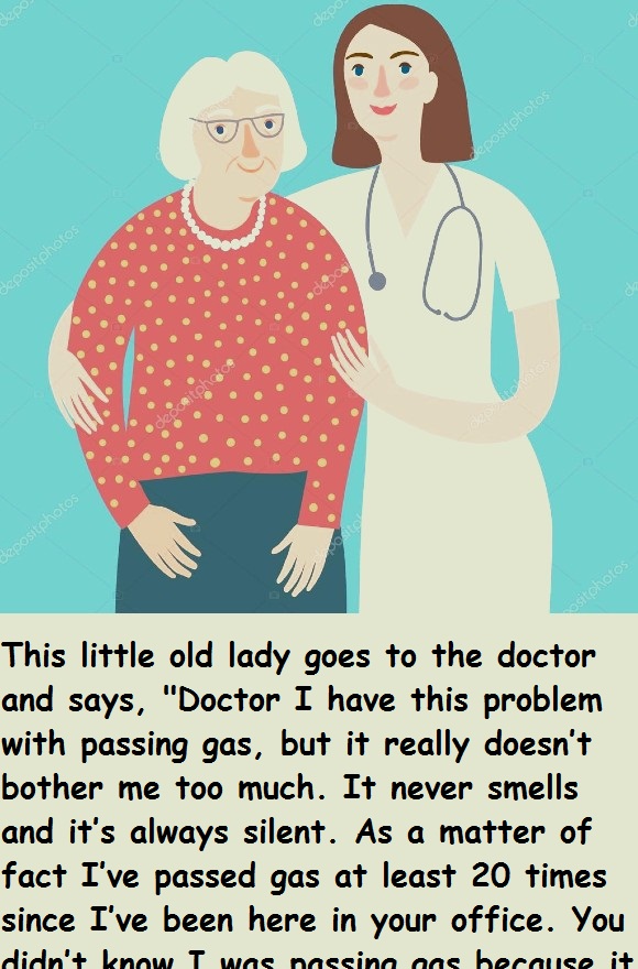 This little old lady goes to the doctor