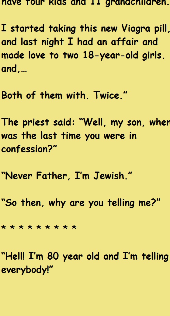 80 Year Old Man In Confession