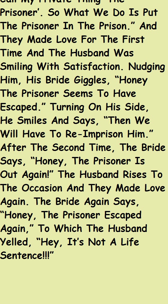 Bride Tells Her Husband