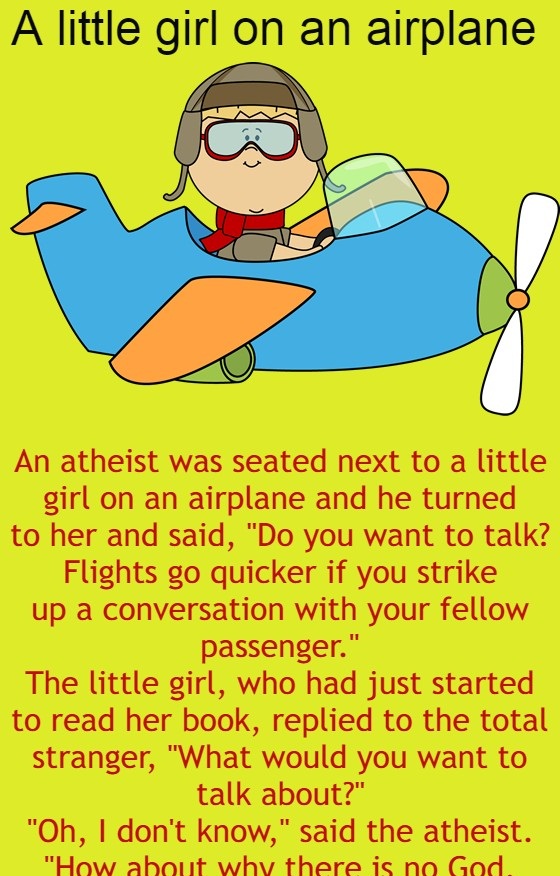 A little girl on an airplane