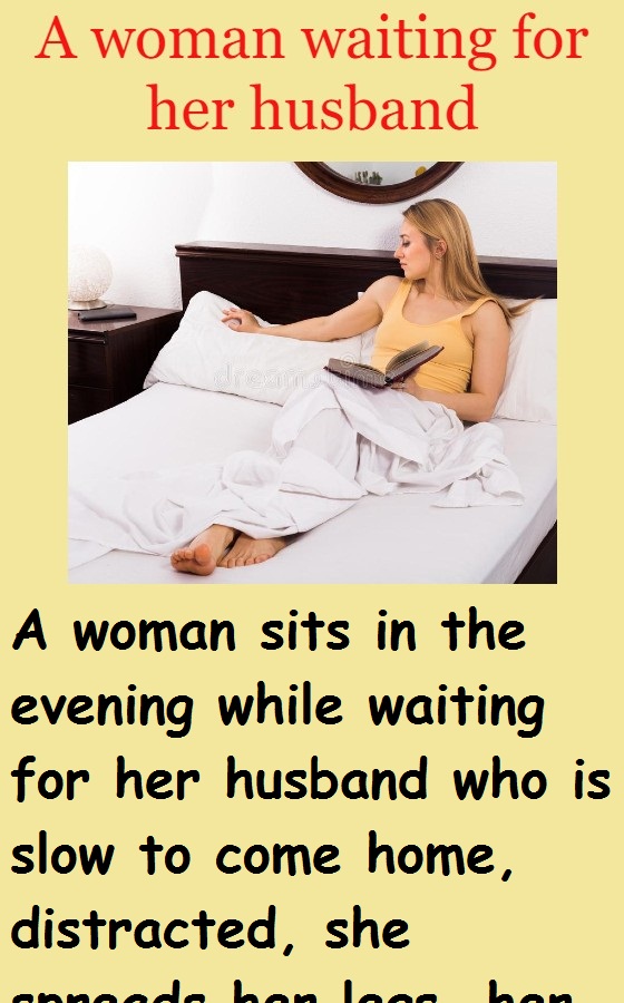 A woman waiting for her husband