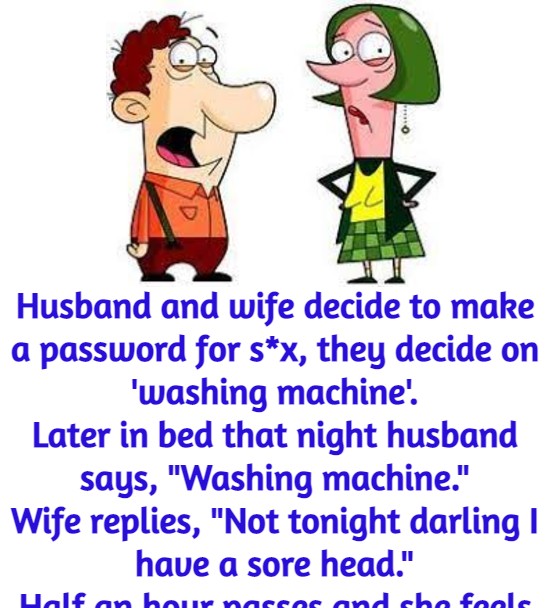 Husband and wife decide to make a password for s*x,