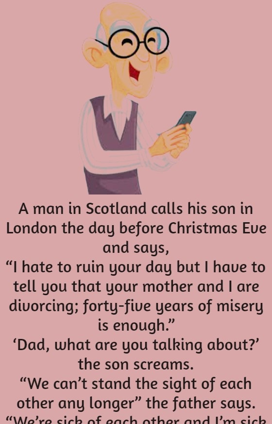 A Man In Scotland Calls His Son In London 