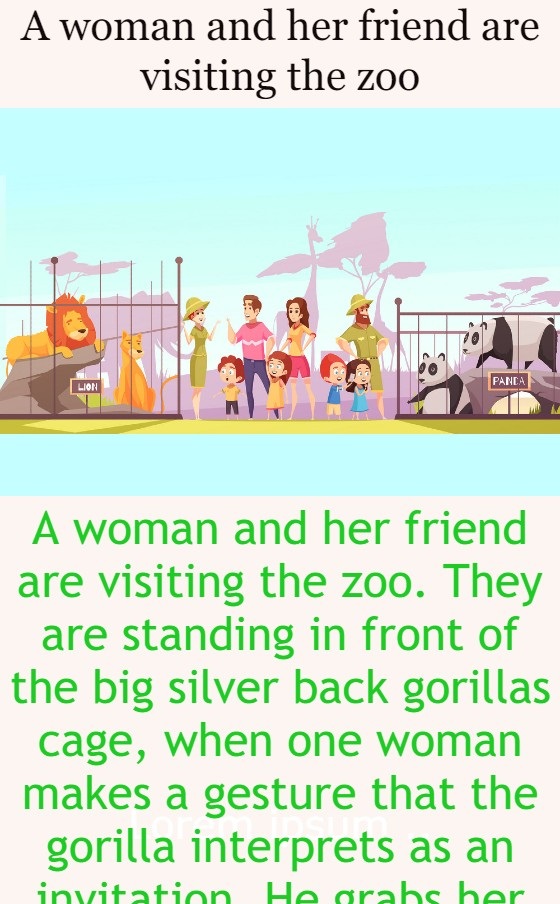 A woman and her friend are visiting the zoo