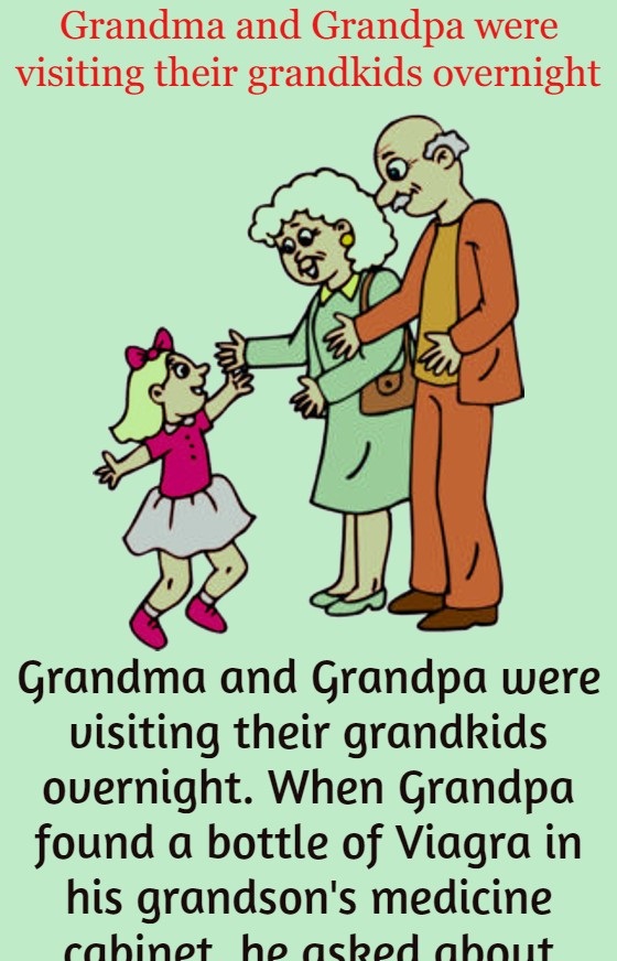 Grandma and Grandpa were visiting their grandkids overnight - Funny Jokes