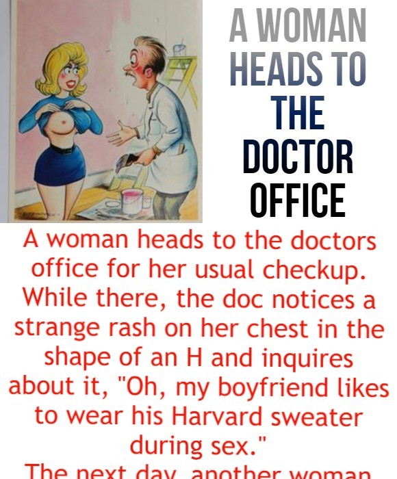 A woman heads to the doctor office