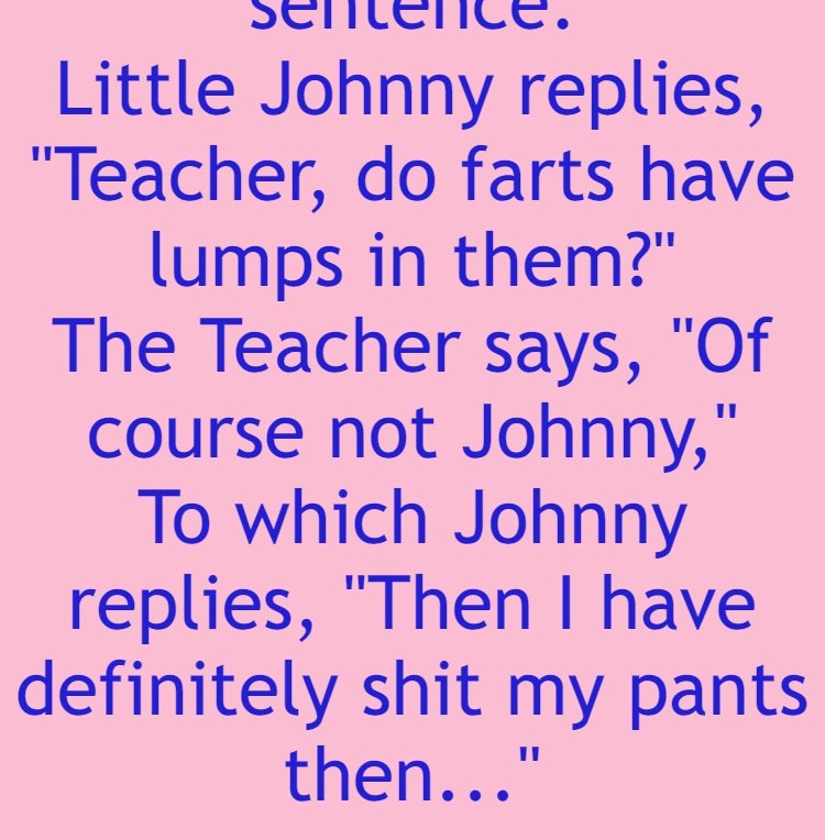 Teacher asks Little Johnny