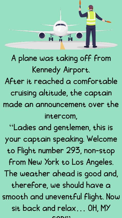 A plane was taking off from Kennedy Airport