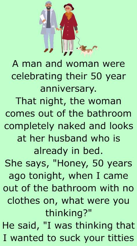 A man and woman were celebrating