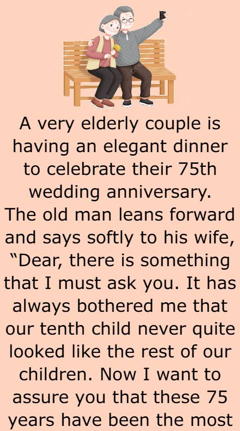 A very elderly couple is having an elegant dinner 