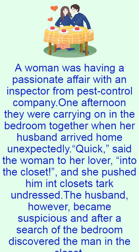 A woman was having a passionate affair