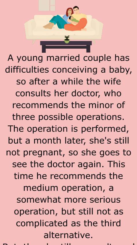 A young married couple has difficulties conceiving a baby 