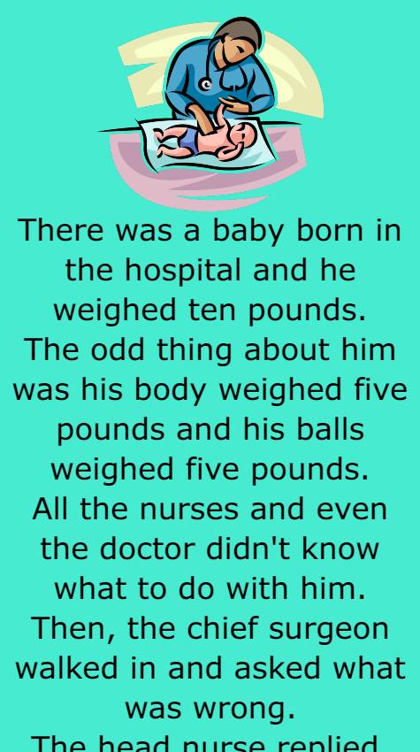 There was a baby born in the hospital 