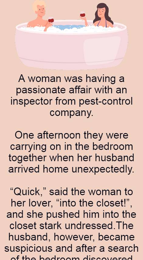 Woman was having a passionate affair 