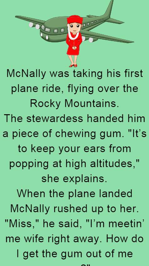 McNally was taking his first plane ride