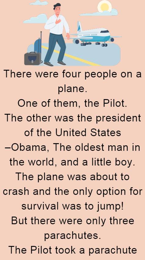 There were four people on a plane