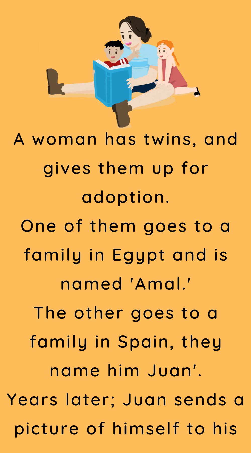 A woman has twins and gives them