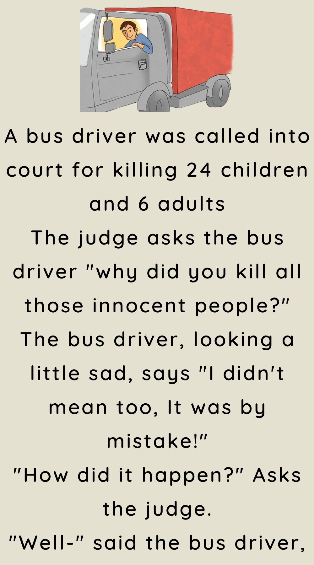 A bus driver was called into court
