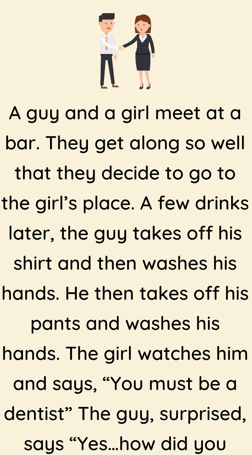 A guy and a girl meet at a bar