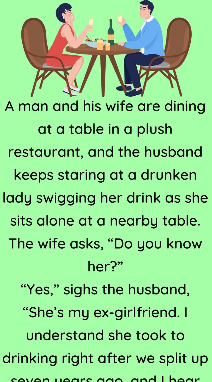 A man and his wife are dining at a table - Funny Jokes and Story - Humors
