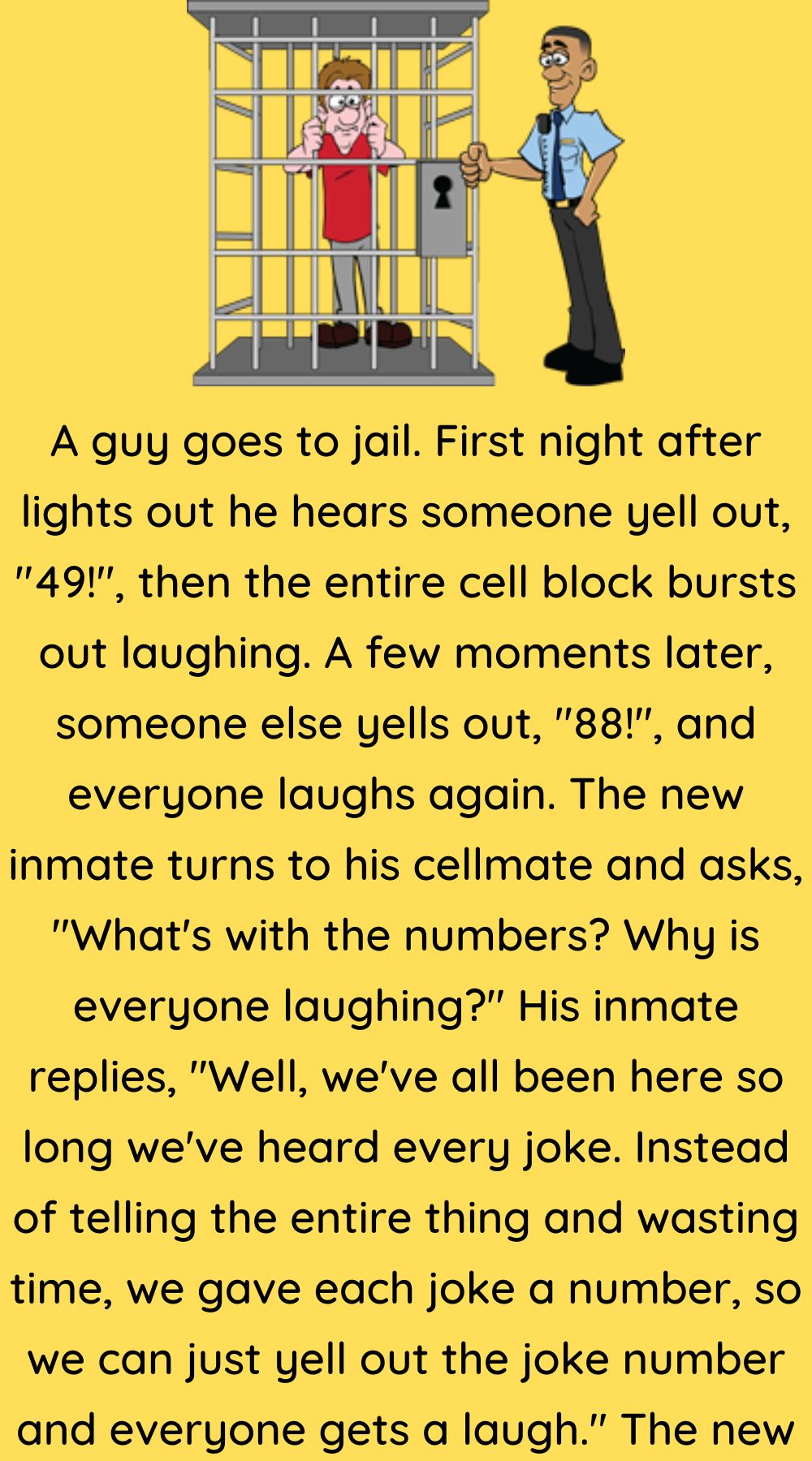 A guy goes to jail 