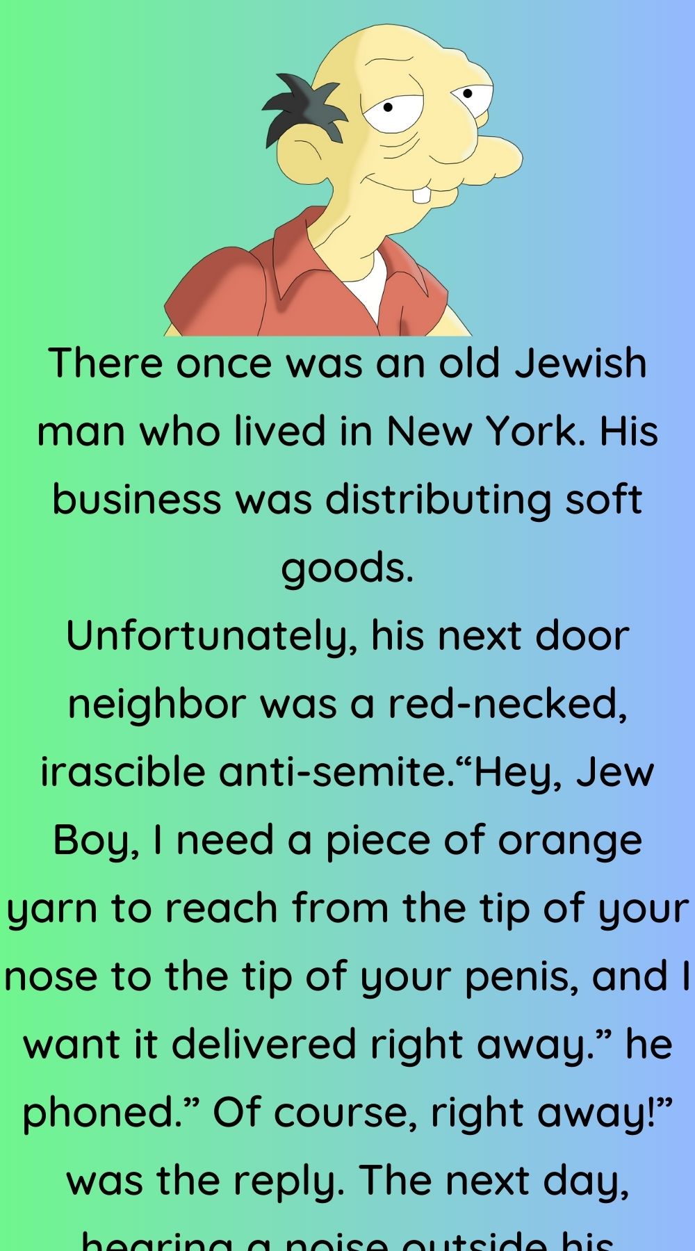 There once was an old Jewish man 