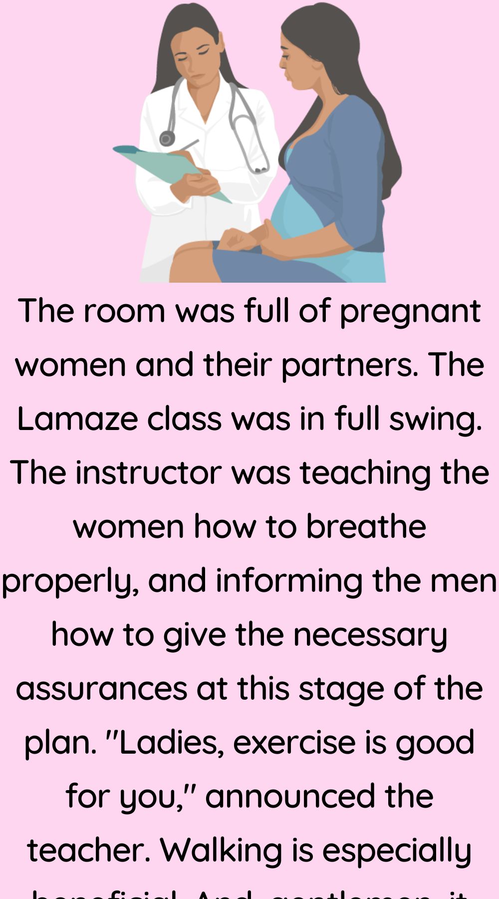 The room was full of pregnant women 